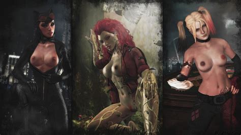 Lewd Catwoman Poison Ivy And Harley Quinn Ethaclane Scrolller