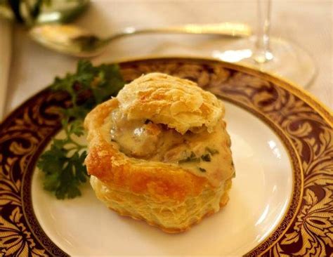 Oysters Vol Au Vent Creamed Oysters In Puff Pastry Shells