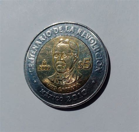 Moneda 5 Pesos Centenario Revolución Luis Cabrera Mercado Libre