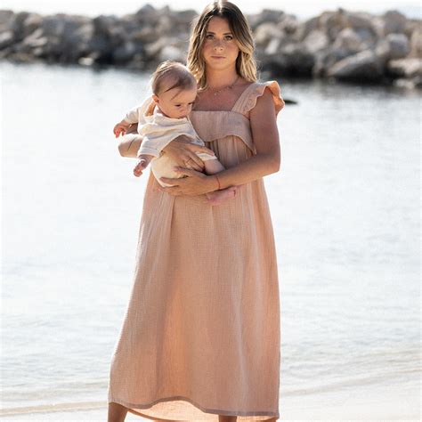 You Milk Robe Longue D Allaitement Summ Her Mama Nude XS