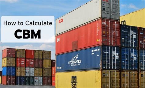 Comprehensive Guide To Calculate The Cbm And Number Of Shipments That