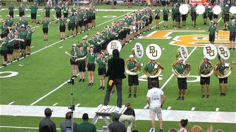 Rg3 Conducts The Baylor University Golden Wave Band Youtube