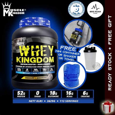 Muscle Kingdom Whey Kingdom Lbs Kg Serving Chocolate Whey