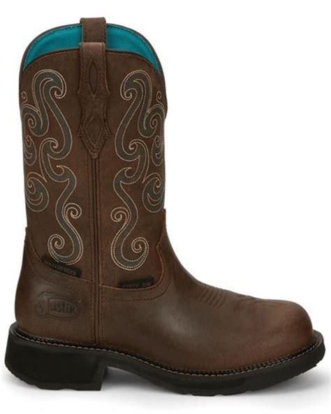 Product Name Justin Womens Tasha Waterproof Western Work Boots