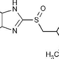 Chemical structure of the used inhibitor, Omeprazole. | Download Scientific Diagram