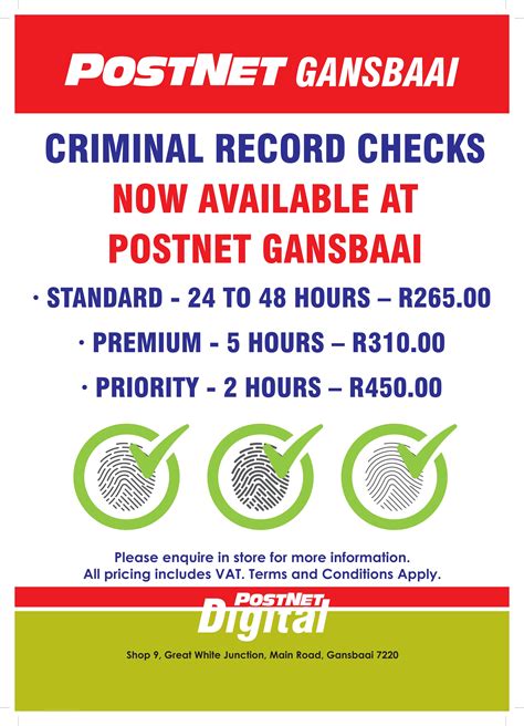 Criminal Record Checks Postnet Gansbaai Xplorio Gansbaai