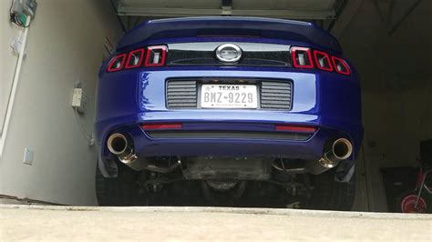 Mustang Gt With Offroad H Pipe And Sve Axle Backs Youtube