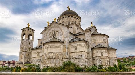 Cathedral Of The Resurrection Of Christ In Podgorica Stock Photo