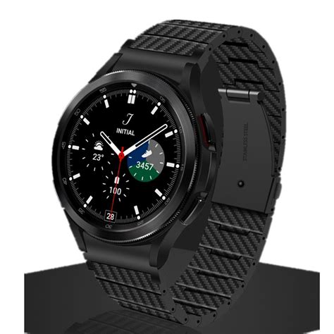 Correa De Fibra De Carbono Sin Huecos Para Galaxy Watch 5 4 44mm