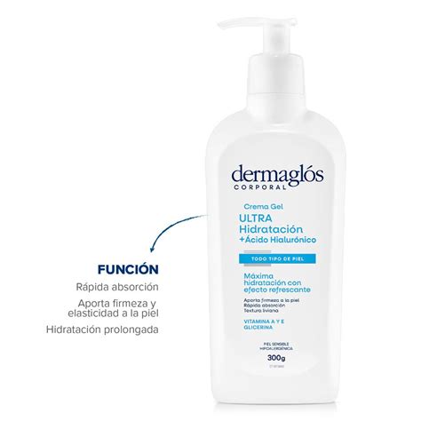 Dermaglós Corporal Crema Gel Ultra Hidratación ácido Hialurónico X