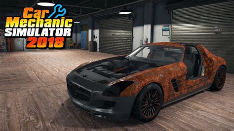 Mercedes SLS AMG Black Series Restoration Car Mechanic Simulator 2018