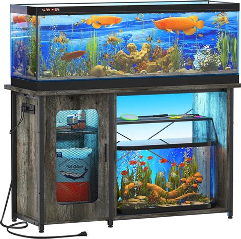 Amazon Hyomdeck Gallon Fish Tank Stand With Power Outlets