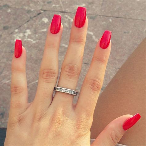 Hot Red Nails