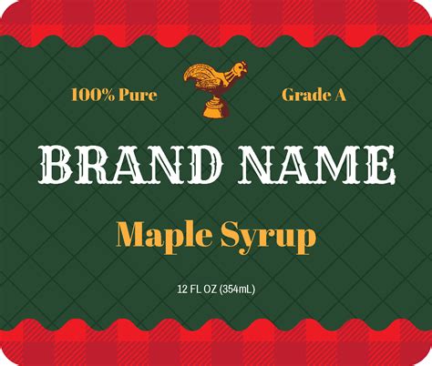 Syrup Label Templates Design Free Online ®