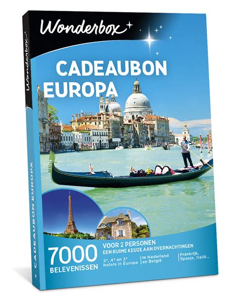 Beleveniscadeau Cadeaubon Europa Wonderbox