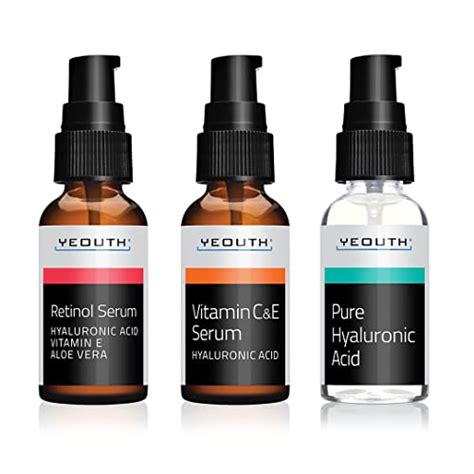 Yeouth Vitamin C Serum Face Serum Set Retinol Serum Hyaluronic Acid Serum For Face Anti Aging