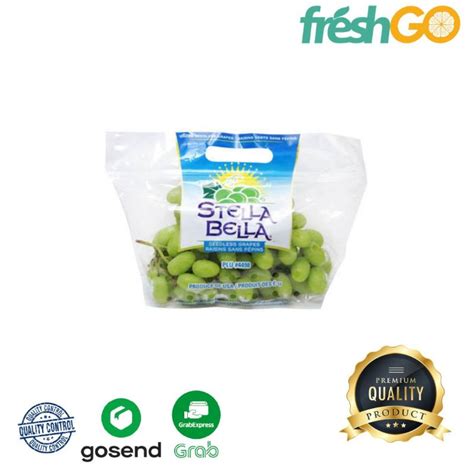 Jual Anggur Hijau Tanpa Biji Seedless Stella Bella Freshgo Id Shopee