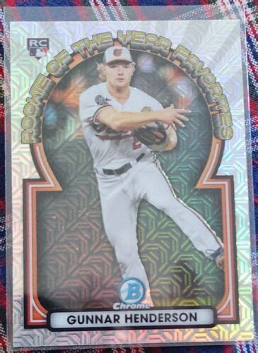 2023 Bowman Chrome Mojo Rookie Of The Year Favorites ROYF 15 Gunnar