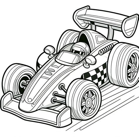 Carros De Corrida Para Colorir Grátis Desenhos Para Colorir