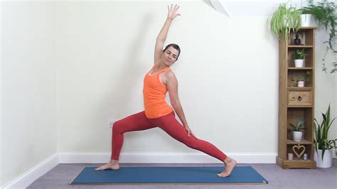 Energising Flow With Repetitions Of High Lunge Pose Alanasana