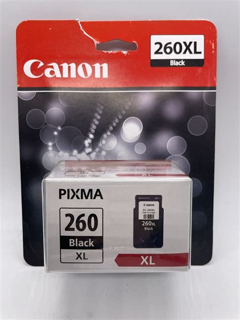 Used Genuine Oem Canon Pixma Pg 260xl Black Ink Fine Cartridge Tr7020