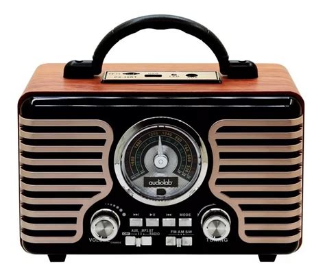 Ripley Radio Parlante Retro Vintage Am Fm Bluetooth Audiolab