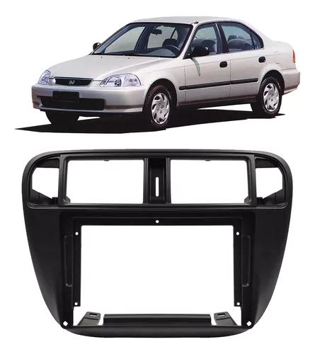 Moldura Painel Honda Civic 98 99 00 P Central Multimidia 9p Frete grátis