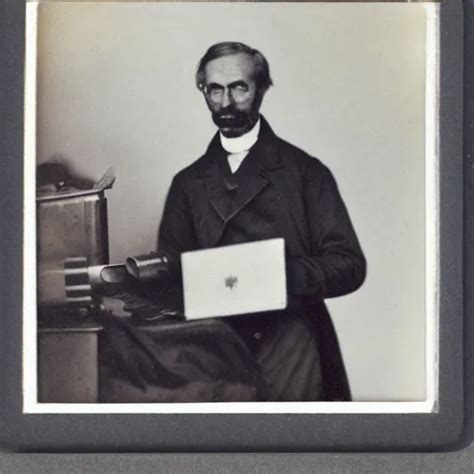 Old Polaroid Depicting A Scientist From The Th Stable Diffusion