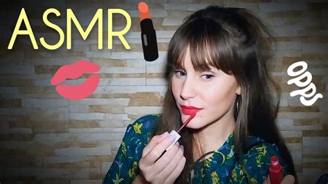 Asmr Aplicando Labiales Lipstick Application Con Muchos Susurros Y