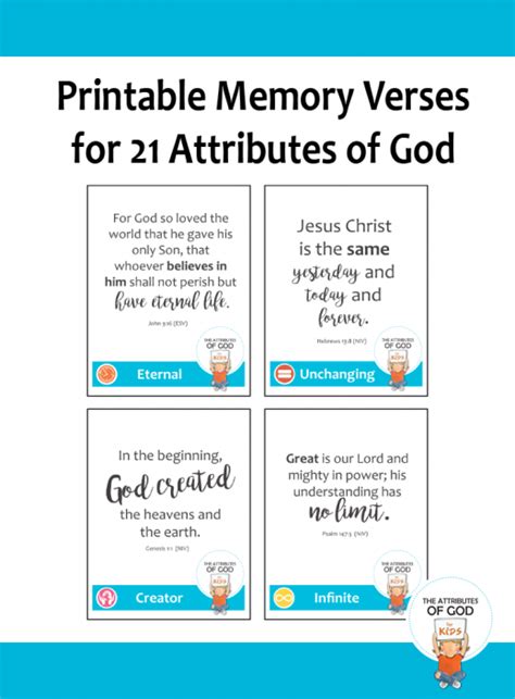 Resources The Attributes Of God For Kids