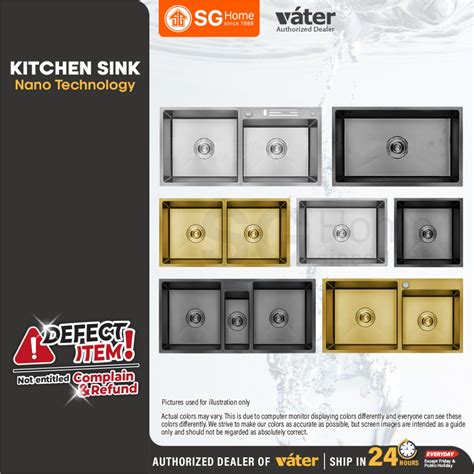 DEFECT Vater Ready Stock Premium Nano Sink Stainless Steel Under Top