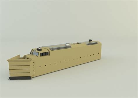 armored locomotive train 3D model | CGTrader