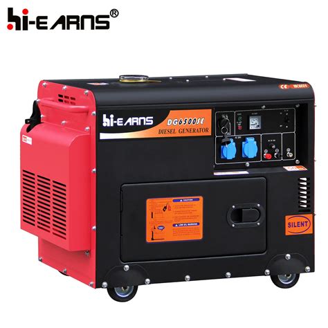 Air Cooled Silent Type Diesel Generator Set Three Phase Dg6500se Old