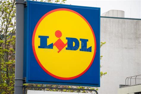 Lidl Blue Logo Sign Germany Editorial Stock Photo Image Of Customer