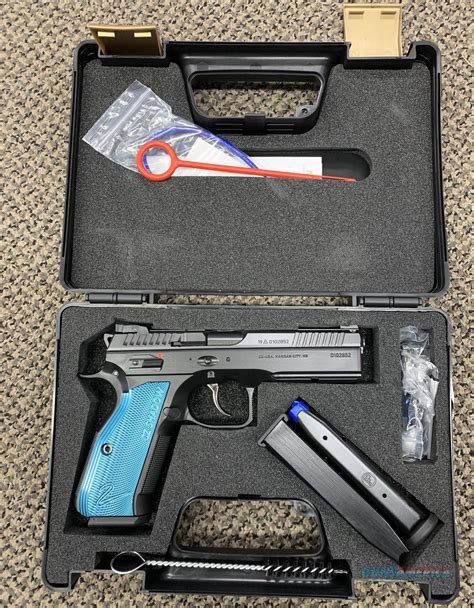 CZ SHADOW 2 9MM BLUE GRIPS NEW IN BOX For Sale