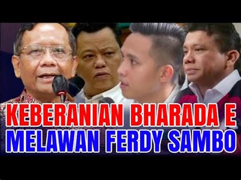 Luar Biasa Pak Mahfud Bharada E Buka Terus Ferdy Sambo Putri