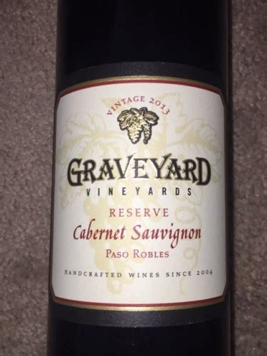 Graveyard Vineyards Reserve Cabernet Sauvignon Vivino Brasil