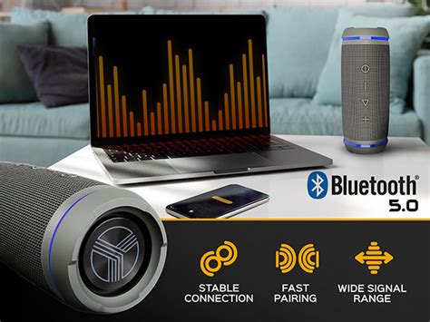 TREBLAB HD77 Ultra Premium Bluetooth Speaker Gray TechSpot