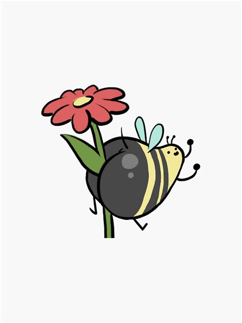 Bumble Butt Sticker For Sale By Drawcastic Redbubble