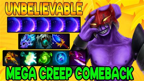 Unbelievable Mega Creep Comeback Crazy Carry Faceless Void Dota