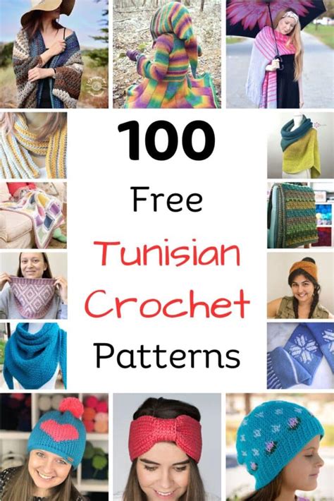 100 Free Tunisian Crochet Patterns Make It Crochet