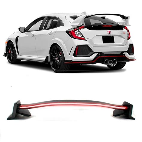 Aerofolio Full Led Sequencial Civic G Type R Estilo