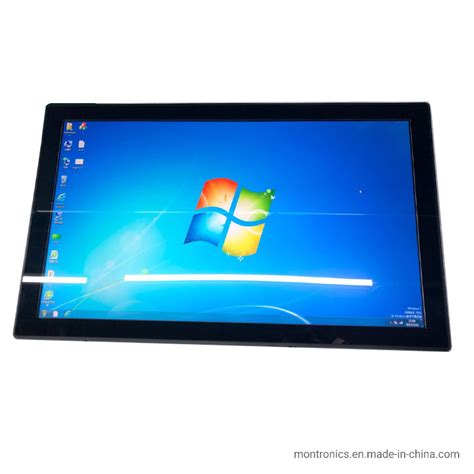 Flat 21 5 Inch Touchscreen Monitor Industrial Touch Panel Aluminium