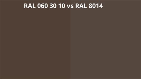 Ral 060 30 10 Vs 8014 Ral Colour Chart Uk