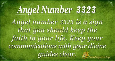 Angel Number 3323 Meaning Cherish Your Divine Guides Sunsignsorg