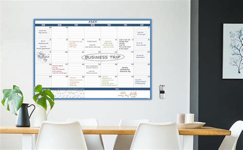 Amazon Large Dry Erase Wall Calendar 38 X26 Undated Monthly