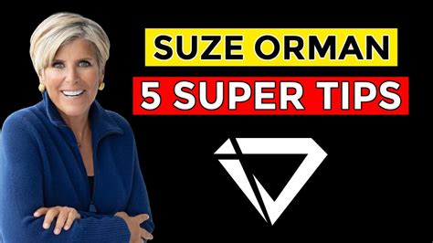 Suze Orman 5 Super Tips From Suze Orman Youtube