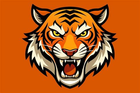 Premium Vector Tiger Head Vector Illustration