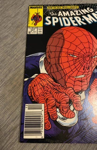 The Amazing Spider Man 307 Newsstand Edition 1988 Mcfarlane Run