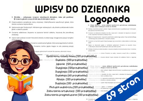 Wpisy Do Dziennika Logopeda Gotowce Przyk Ady Inspiracje Z Oty